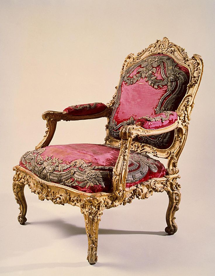 Sillón rococó francés del siglo XVIII con patas cabriolet, Fauteuil à la reine de Nicolas-Quinibert Foliot